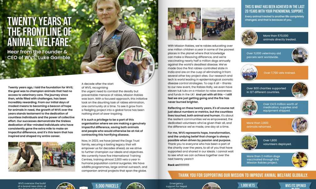 Welcome to Dispatch Magazine, news and stories from the WVS community. Welcome to Dispatch Magazine, news and stories from the WVS community.